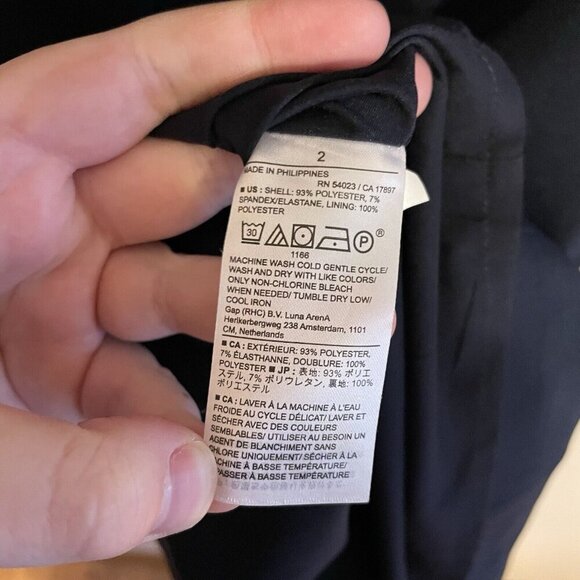 Banana Republic Factory 2 Navy Sleeveless Sculpted Knee-Length Sheath Dress NWT - Picture 9 of 12